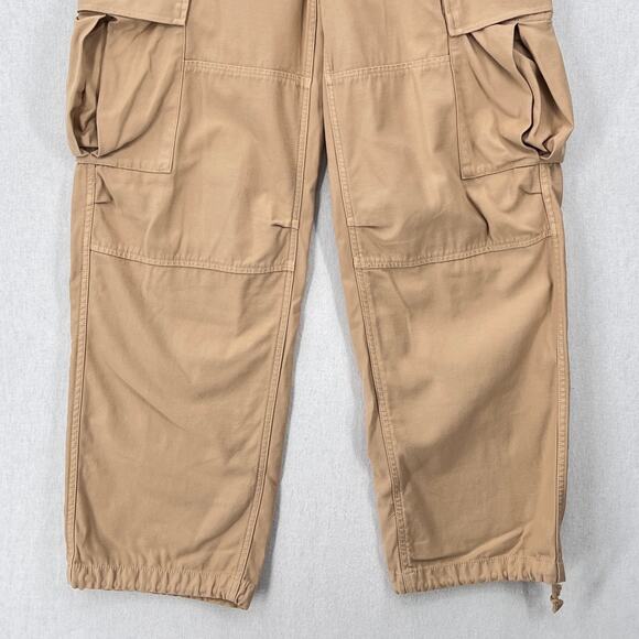 ARITZIA TNA Supply Cargo Pants Womens 6 Tan High Rise Wide Straight Leg Casual - Picture 9 of 16